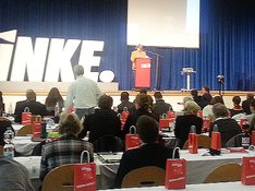 Bild vom Landesparteitag DIE LINKE. Sachsen-Anhalt am 10.10.2015 Staßfurt
